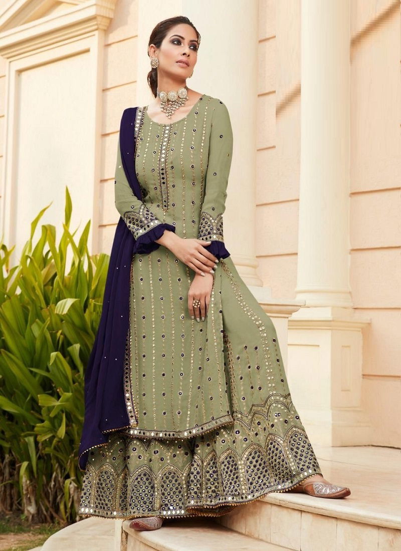 R Nazakat 9705 Heavy Festive Wear Wholesale Georgette Designer Suits